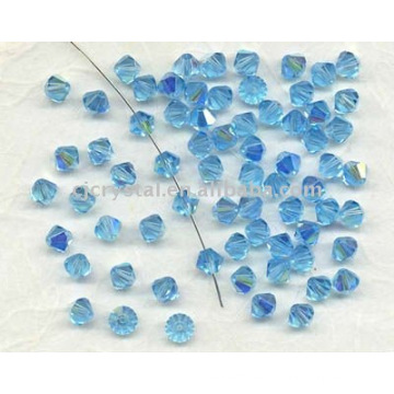 4MM ab Aquamarine Bicone, Glasperlen Großhandel, Kristall blaue Perlen